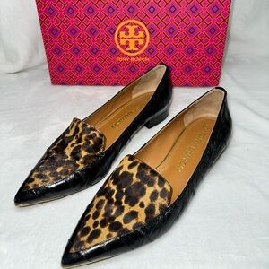 Tory Burch Lila Loafer Shoes 20mm Eel Leather